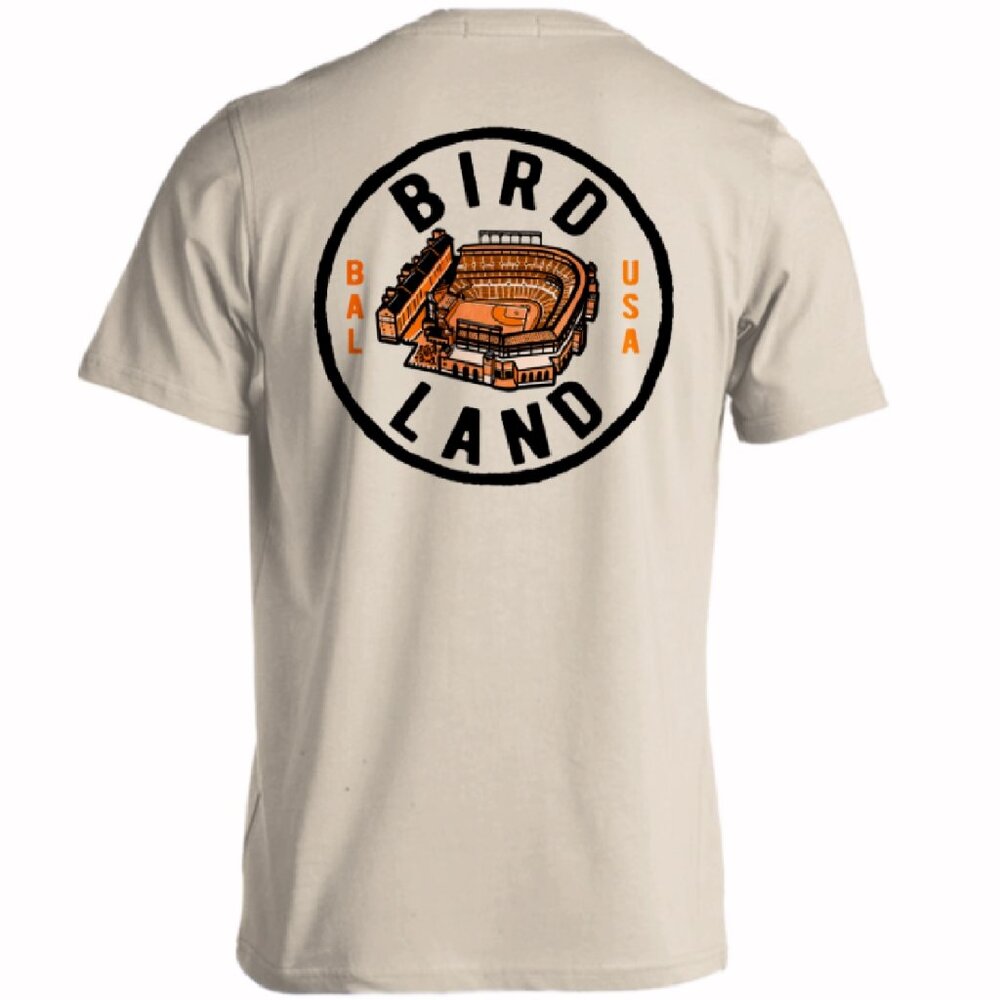 Baltimore Bird Land Sport Team Stadium Short Sleeve T-Shirt - NEW Fast Ship